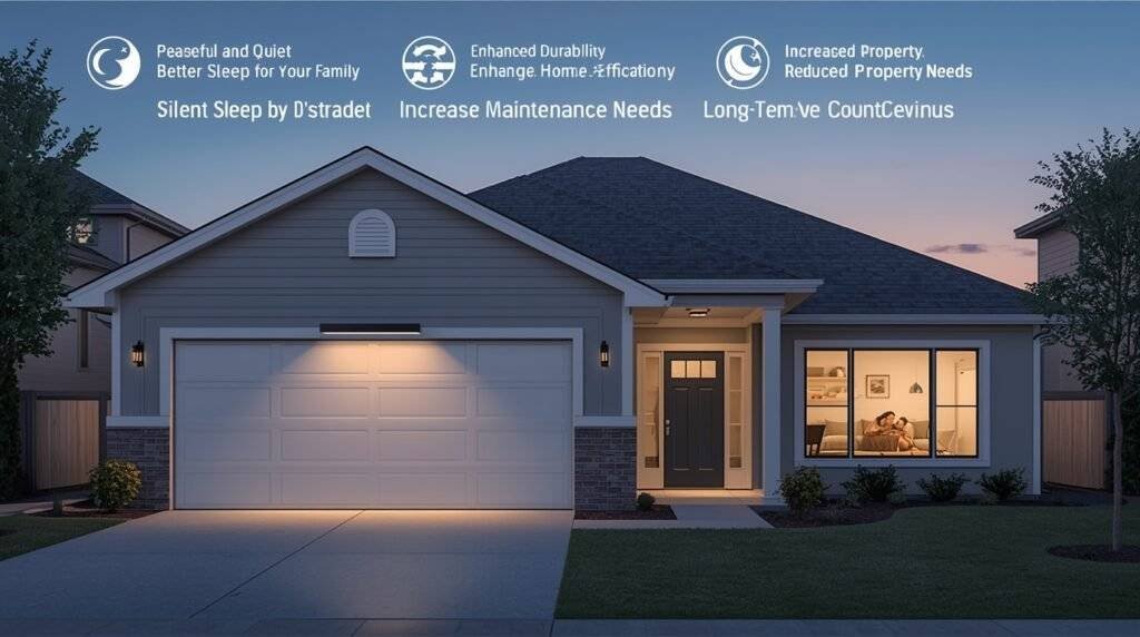 Technician installing a silent garage door opener for smooth and quiet operation.