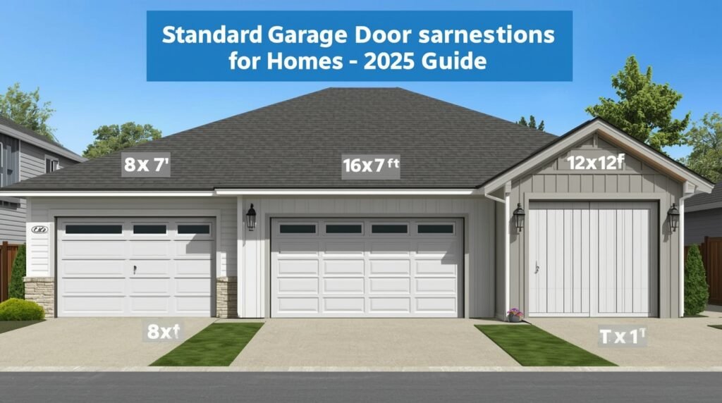 Measuring garage door size for proper installation and fit.