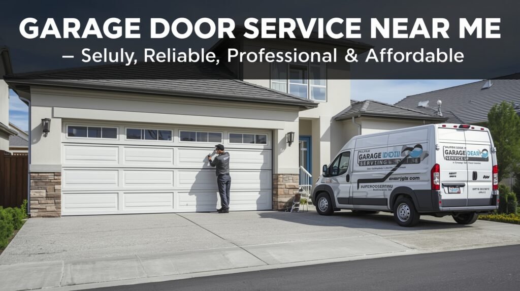 Professional local technician providing reliable and affordable garage door service, ensuring smooth operation in all weather conditions.